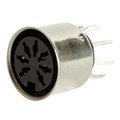 Cui Devices Circular Din Connectors 3 8 Positions, Receptacle, Vertical, Through Hole, Shielded, Standard SD-50BV